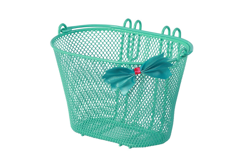 Basil Jasmin Butterfly Front Basket Junior Mint Green