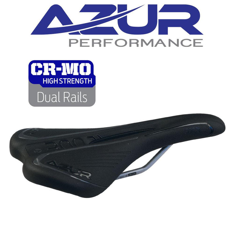 Azur Pro Range - Alpha CrMo Mens Bike Saddle Seat