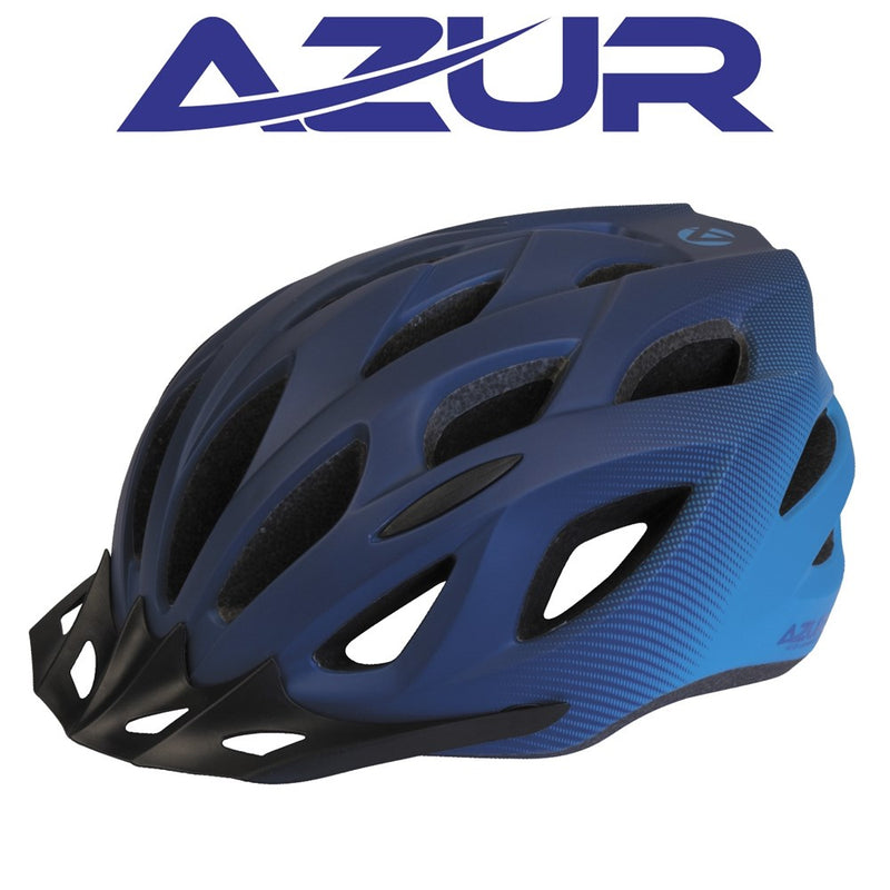 Azur Bicycle Helmet L61 Satin Blue Sky Fade
