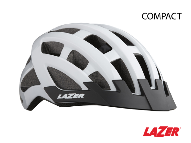 Lazer Compact Bike Helmet White Unisize 54cm-61cm
